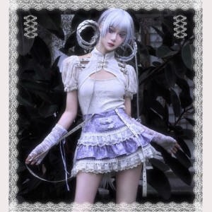 God's Salvation Qi Gothic Skirt by Blood Supply (BSY46)